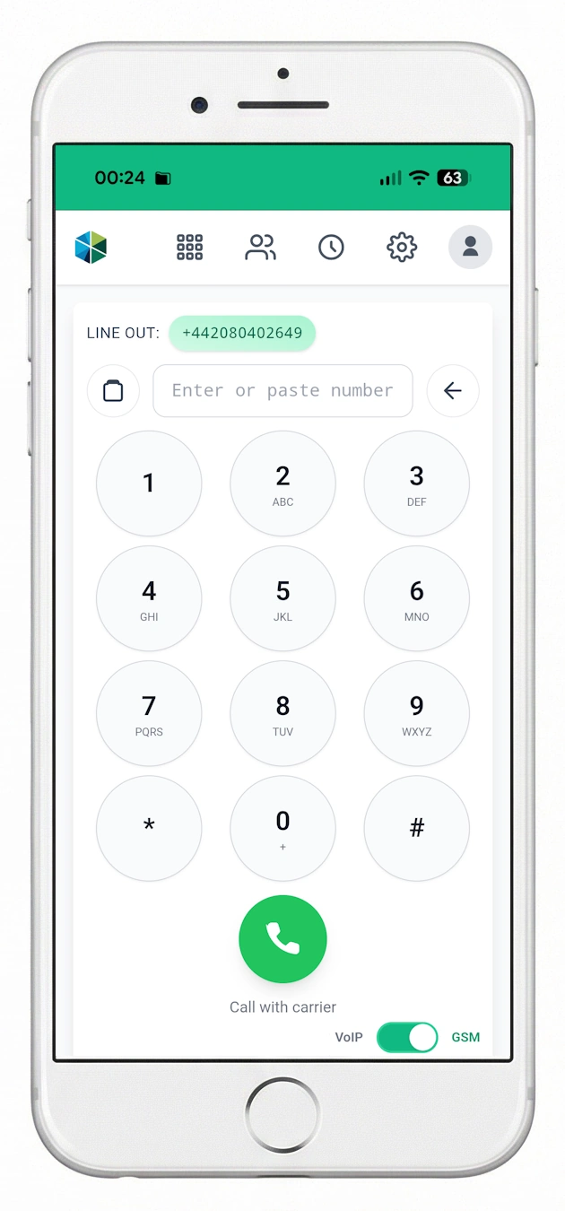 Outbound calling app